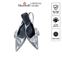 Giày Cao Gót Nữ Hottrend Đính Nơ Mũi Nhọn GNM12 - Shoes Nữ