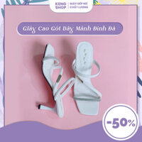 Giày Cao Gót Nữ Keng Shop - Giày Cao Gót Phong Cách Hàn Quốc Dây Mảnh Đính Đá Điểm Nhấn Mặc Ngoài Trời Đi Biển