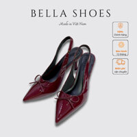 Giày Cao Gót Nữ Mũi Nhọn BELLA SHOES 7cm, Guốc Đế Êm Gót Chống Ồn Kiểu Dáng Sang Trọng, Hiện Đại B06
