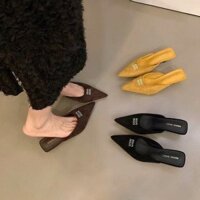 Giày cao gót nữ mũi nhọn cao su