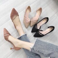 Giày cao gót nữ mũi nhọn ( có ảnh thật )