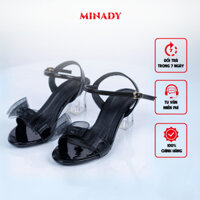 Giày cao gót nữ mũi nhọn nơ đen Minday GCG00
