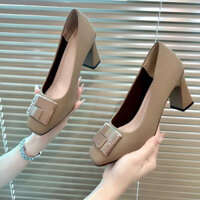 Giày Cao Gót Nữ Mũi Vuông công sở Jolie ê