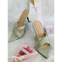 GIÀY CAO GÓT NỮ QUAI CHÉO THỜI TRANG CAO 10P