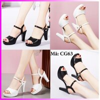 Giày Cao Gót Nữ Quai Ngang Da Mềm Cao Cấp - CG63