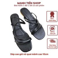 Giày cao gót nữ TiMa.lala hở mũi cao 3cm thiết kế đơn giản - Hàng chính hãng - Đen - 39