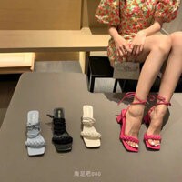 Giày cao gót sandal nữ phối dây xinhh