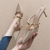 Giày Cao Gót Sandal Phong Cách Hàn Quốc Thanh Lịch Cho Nữ