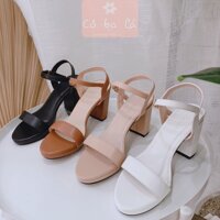 GIÀY CAO GÓT THỜI TRANG COBALA SHOES - GUỐC SANDAL QUAI NGANG KHOÁ CÀI G20072400