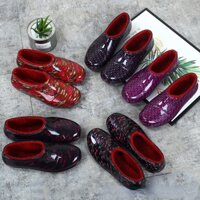 Giày Cao Su Đi Mưa Cổ Thấp Chống Trượt Thời Trang Xuân Thu Cho Nữ