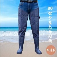 Giày câu cá chống nước để cắm cây giống, ủng đi mưa ống siêu cao dày, quần dài qua đầu gối cho nam và nữ, quần lội nước