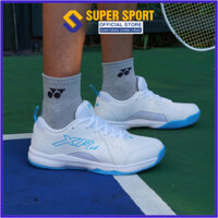 Giày Cầu Lông, Giày Bóng Chuyền XP CL10 JMAX Nam Nữ Màu Trắng Chính Hãng - Đế Eva Giảm Chấn Nhẹ Chơi Sân Bê Tông Tốt