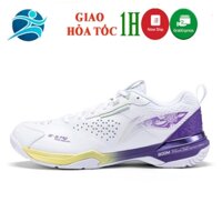 giày cầu lông LINING AYAT005-6 mẫu  mới màu trắng tím phù hợp cho nữ bảo hành 12 tháng êm chân thoáng khí bám sân tốt