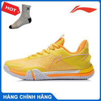 Giày cầu lông Lining SE AYZR008-2 chính hãng mẫu mới dành cho nữ siêu hot màu vàng-tặng tất thể thao bendu - 36 13
