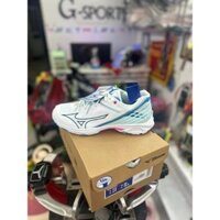 Giày Cầu Lông Mizuno Wave Claw 3 - Trắng Xanh Hồng Chính Hãng
