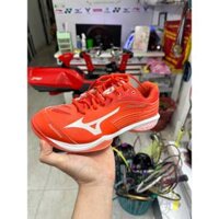 Giày Cầu Lông Mizuno Wave Claw 2 - Cam đỏ Chính Hãng