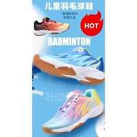 Giày Cầu Lông Trẻ Em Giày Bóng Bàn Giày Tennis Nút Xoay Đèn Hiệu Cắt Liền Mạch Thủ Công Thoáng Khí Chống Sốc Chống Mài Mòn Giày Cầu Lông Trẻ Em 30 @