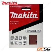 Giấy chà nhám đế lông 114x102mm cho máy DBO480 DBO482 Makita  DCSG - A120 D-58702