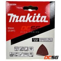 Giấy chà nhám tam giác 93mm cho máy cắt rung Makita Chọn độ hạt  DCSG - A-60 D-58584