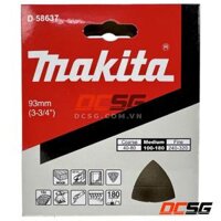 Giấy chà nhám tam giác 93mm cho máy cắt rung Makita Chọn độ hạt  DCSG - A-180 D-58637