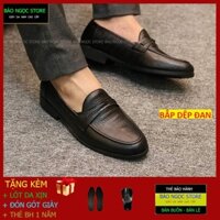 {GIÀY CHẤT-GIÁ MỀM} Giày lười nam da bò cao cấp ✅ Giày da nam kiểu dáng Hàn Quốc 🎁 Bảo hành nổ da 24 tháng ✅ Mã K22
