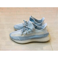Giày chạy Adidas yeezy boost 350 v2 Cloud White Cloud White White Blue chất lượng cao cho nam nữ FW3043