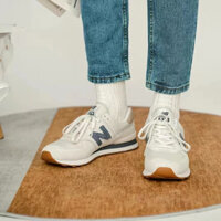 Giày chạy bộ cổ thấp New Balance 574 bền và thoáng khí cho nam và nữ, kích thước rộng ERLE DGAX EAQN