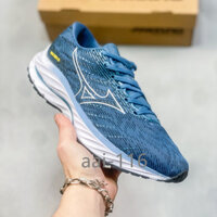 Giày chạy nữ MIZUNO Wave Rider 27 SSW, thoáng khí, thoải mái, đệm, giày thể thao nữ @333