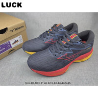 Giày chạy thể thao Mizuno Wave Rider 27 nhẹ, chống mài mòn, hấp thụ sốc, thoải mái