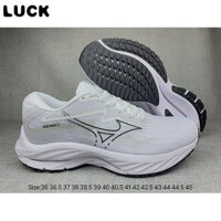 Giày chạy thể thao Mizuno Wave Rider 27 nhẹ, chống mài mòn, hấp thụ sốc, ZUP5@116