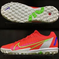 【Giày chạy thể thao】Giày bóng đá Nike Mercurial Vapor 14 Pro TF Spectrum, giày đá bóng sân cỏ nhân t