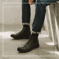 giày chelsea boot, giày boot, giày cổ cao, giày da bò cổ cao, giày da, giày da bò , giày patina, H395