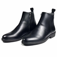 Giầy chelsea boot kiểu giày tây nam công sở cổ cao làm từ da bò cao cấp khâu đế chắc chắn