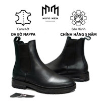 Giày Chelsea Boot Mifo Men, Da Bò Cao Cấp, Tăng Cao Đến 7,5cm