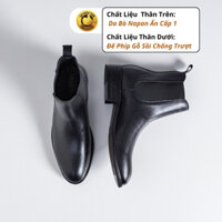 Giày chelsea boot nam cao cấp đế phíp gỗ sồi da bò Napan Ấn cấp 1 thương hiệu ARMCEO
