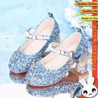 Giày Cho Trẻ Em Giày Cao Gót Đế Mềm Da Iining Bé Gái Tiệc Sinh Nhật Giày Khiêu Vũ