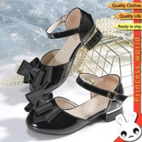 Giày Cho Trẻ Em Giày Cao Gót Đế Mềm Nơ Giày Công Chúa Cho Bé Gái Trẻ Em