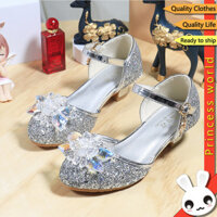 Giày Cho Trẻ Em Giày Cao Gót Công Chúa Pha Lê Bé Gái Tiệc Sinh Nhật Giày Khiêu Vũ