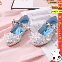 Giày Cho Trẻ Em Giày Cao Gót Elsa Giày Công Chúa Bé Gái Da Pha Lê Sinh Nhật Giày Khiêu Vũ