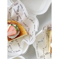 Giấy chống dầu cho bánh, giấy silicone chống dầu, giấy thấm dầu, giấy làm bánh burger, giấy làm bánh mì, khay nướng, giấy dầu thực phẩm 18cm