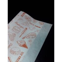 Giấy CHỐNG THẤM DẦU (27×36)gói hamburger, bánh,... (500 tờ/xấp)