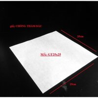 Giấy CHỐNG THẤM DẦU lót hộp gà nướng 25x25cm