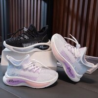 Giày Chun Len Cho Bé Trai Bé Gái, Giày Dệt Kim Cổ Chun Khoá Rút, Giày Lười Êm Mềm Thoáng Khí Thời Trang Cho Trẻ Em 3-10T