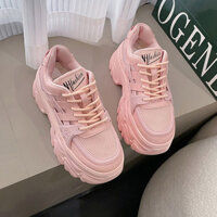 Giày Chunky sneaker độn cao giày trắng giày nữ mẫu mới năm 2022 xuân thu hè thể thao thường ngày đế dày dễ phối