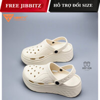 Giày Clog Nữ Đế Cao 5p NESTY NE18 (Hàng Việt - Chất lượng cao - Tặng 10 Charm)