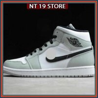 Giày cổ Cao JD Ghi Xám, Giày Jordan JD1 Nam Nữ Xám cổ cao Full Box Hàng Đẹp