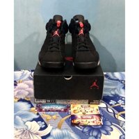 'Giày Cổ Cao' Nike Air Jordan 6 Retro Black Infrared (2019)