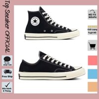 Giày 𝐂𝐎𝐍𝐕𝐄𝐑𝐒𝐄_cổ cao 1970s nam nữ màu đen trắng, Sneaker CV mũi bóng bản đẹp, Giày thể thao conver cực xinh full