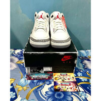 'Giày Cổ Thấp' Nike Air Jordan 3 Retro White Cement (Reimagined)