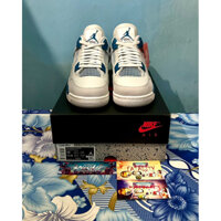 'Giày Cổ Thấp' Nike Air Jordan 4 Retro 'Military Blue' (2024)